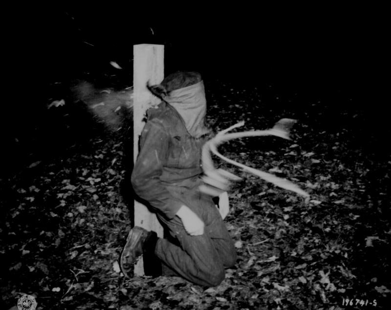 French firing squad hit a Frenchman who collaborated with the Germans