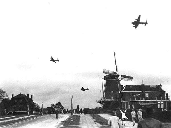 RAF Bomber Command Lancasters Operation Manna day 7 Gouda