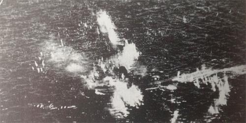 AEAF Mustangs and Coastal Com. Beaufighters attacking ships 44-6-15