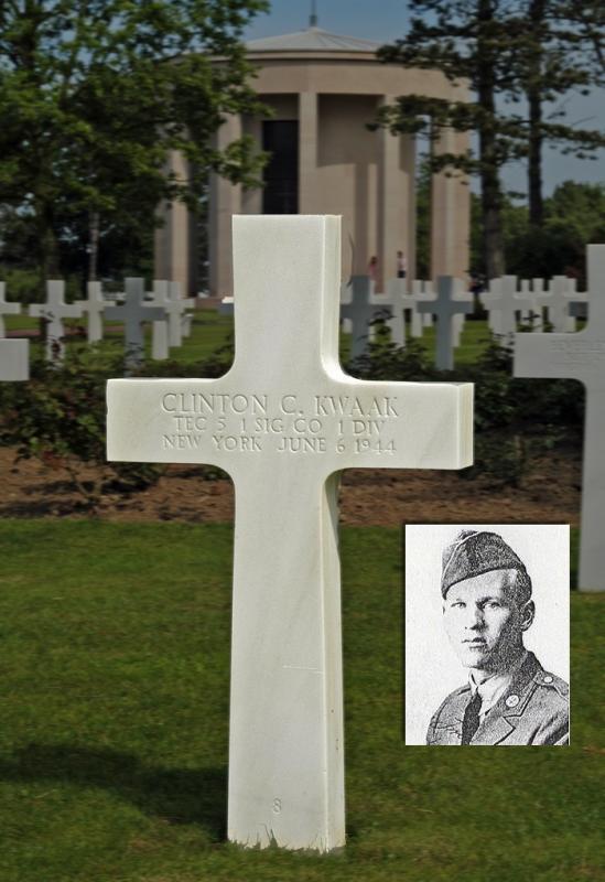 Technician Fifth Grade  Kwaak Clinton C (Service #: 12056671) died on 1944-06-06