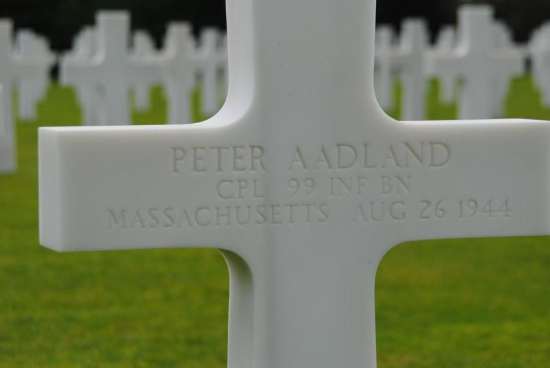 Corporal Aadland Peter (Service #: 31157172) died on 1944-08-26