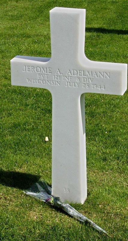 Private Adelmann Jerome A (Service #: 36834955) died on 1944-07-12