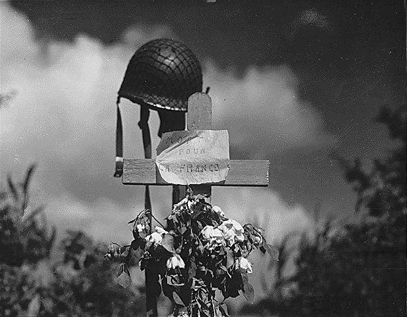 Tribute to a killed American soldier