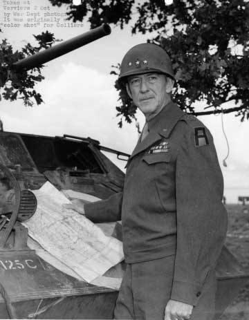 General Hodges at Verviers, Belgium