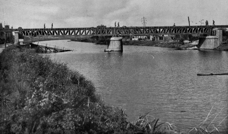 Single-Line Railway Bridge Over the River Orne Connecting the Main Line to the Dockside Lines