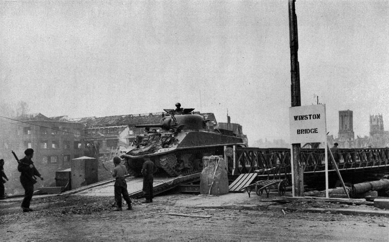Churchill bridge, built by Royal Canadian Engineers