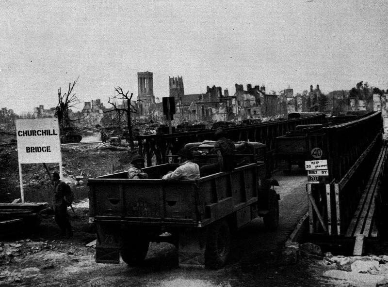Churchill bridge, built by Royal Canadian Engineers