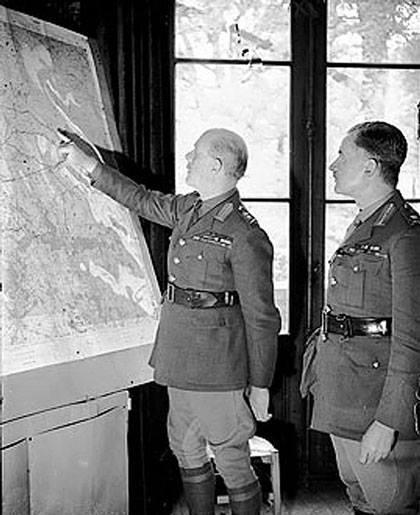 Lord Gort and Lieutenant General Pownall