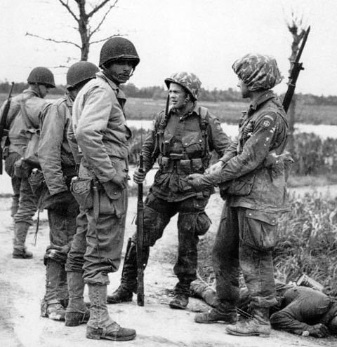 90th Infantry Division (USA) meet 82nd Airborne Div?