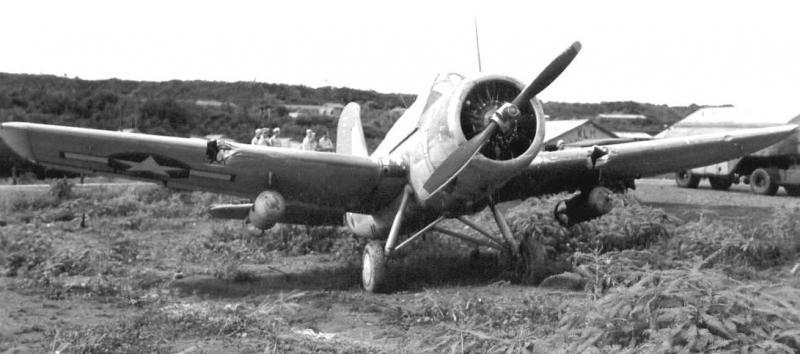 US Navy Scouting Squadron 44 Lt. (jg) J. M. Stubblebine's OS2U Kingfisher aircraft