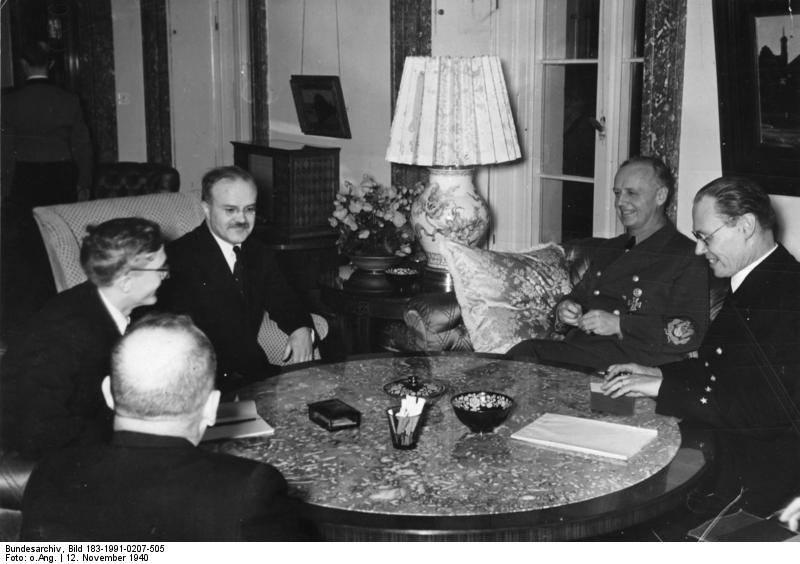 Vyacheslav Molotov and Joachim von Ribbentrop, Berlin
