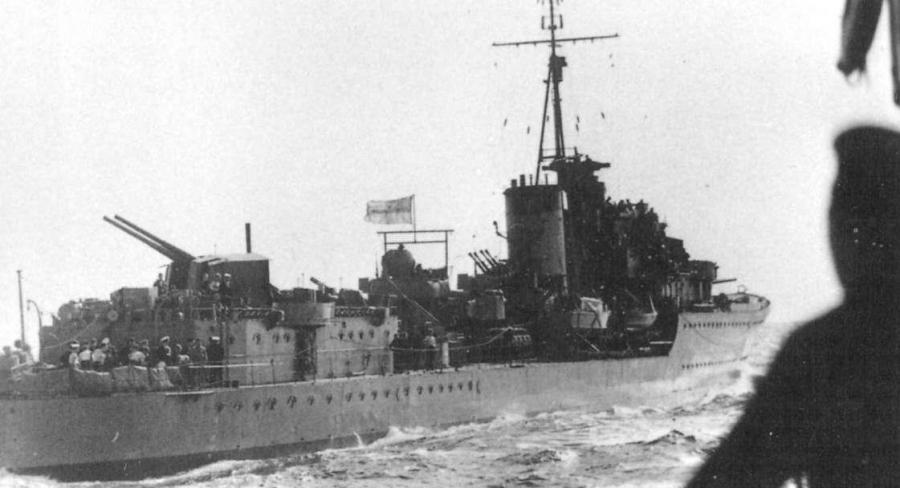 On Wed. 29 Nov 1939 British destroyers forced German submarine U-35 to surface