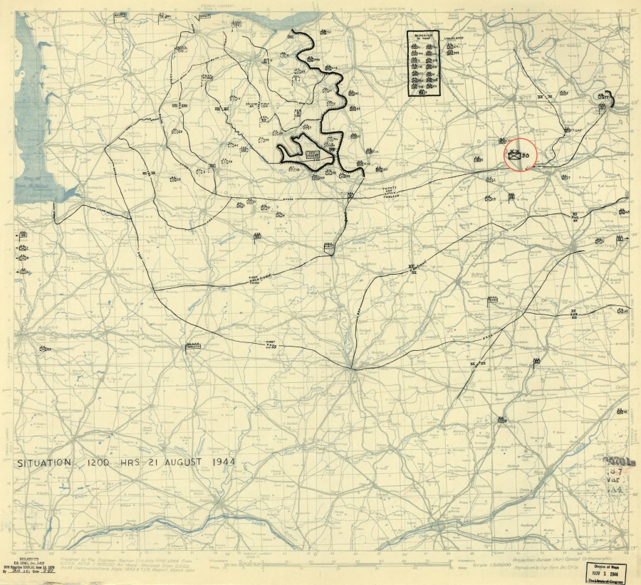 30 Infantry Division (USA) drove on to Evreux