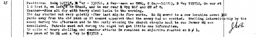 1 The Regina Rifle Regiment June 15th