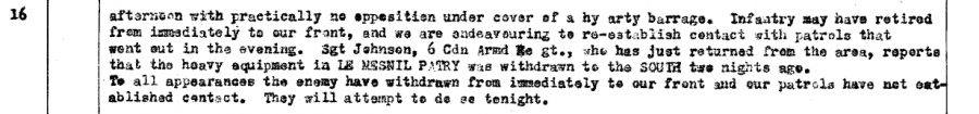 1 The Regina Rifle Regiment June 16th