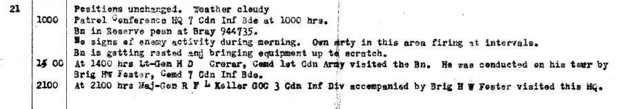 1 The Regina Rifle Regiment June 21th