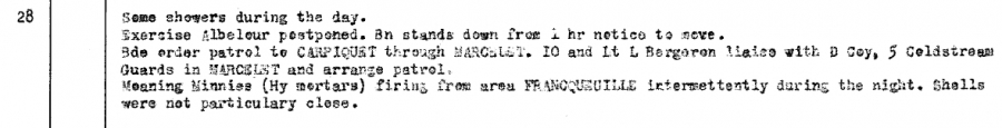 1 The Regina Rifle Regiment June 28th