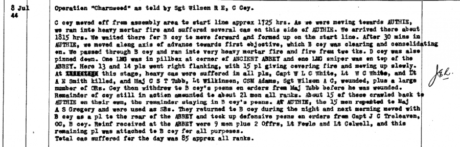 1 The Regina Rifle Regiment July 8th