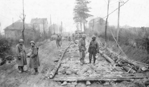 505th Engineer Light Ponton Company various road maintenance jobs