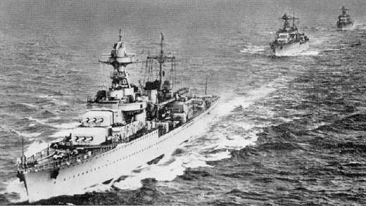 Montcalm (F) target Port en Bessin Huppain