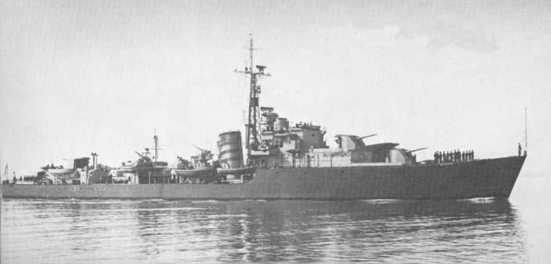 HMS Undine part of Bombarding Force K near Gold beach on D-Day