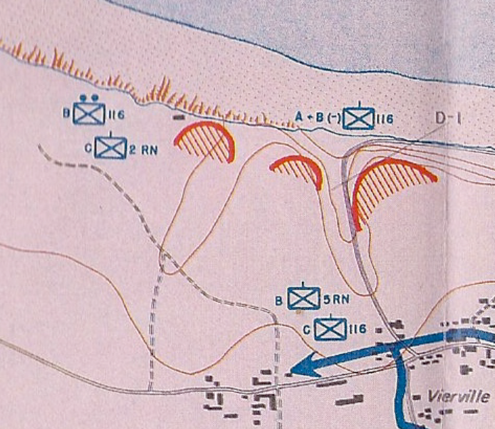 116th Infantry Regiment (USA) Section B near the beach