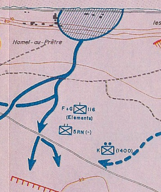 116th Infantry Regiment (USA) Section K at about 14:00 H