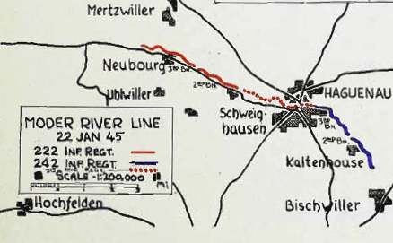 222 Infantry Regiment (USA) at the Moder River line day 2