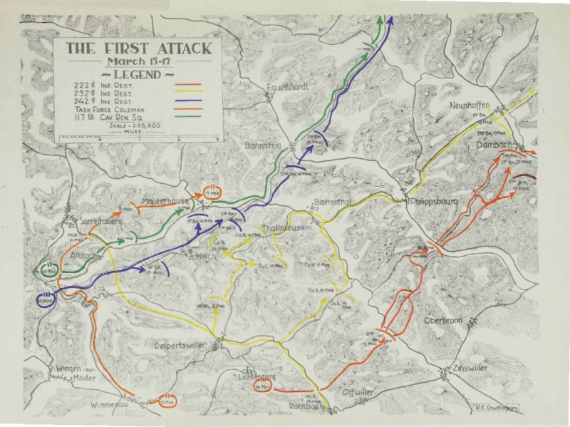 242 Infantry Regiment (USA) reached Bannstein