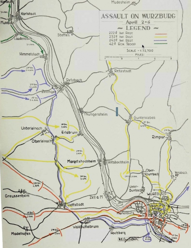 222 Infantry Regiment (USA) near Würzburg