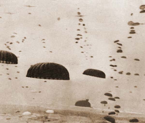 Locations 82nd and 101st Airborne landings on D-day position 130