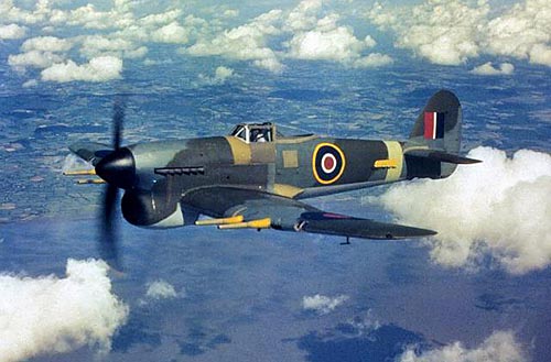 Flight of Typhoon Ib MN143 and Wing Commander R E P Brooker on 1944-05-23