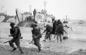 No. 47 Royal Marine Commando landing near Asnells