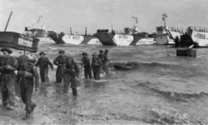 No. 47 Royal Marine Commando landing near Asnells