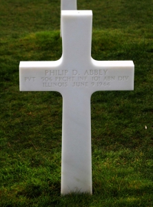 Private Abbey Philip D (Service #: 36447681) died on 1944-06-06