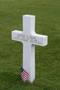 Private First Class Gilley Calvin J (Service #: 34679070) died on 1944-07-25