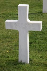 Lieutenant Colonel Forgy Percy O (Service #: O-215300) died on 1944-07-27