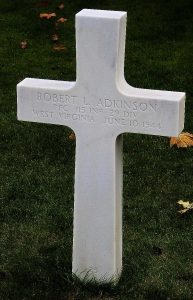 Private First Class Adkinson Robert L (Service #: 35440825) died on 1944-06-10