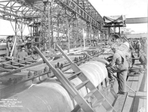 Submarine Gar under construction