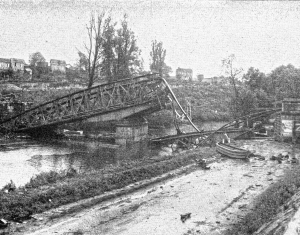 Railway Bridge Over the River Orne at Caen Carrying ` the Main Cherbourg-Paris Line Reconstruction