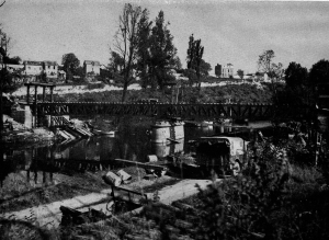 Railway Bridge Over the River Orne at Caen Carrying ` the Main Cherbourg-Paris Line Reconstruction