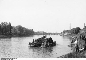 Germans crossing the Meuse, 10 May 1940