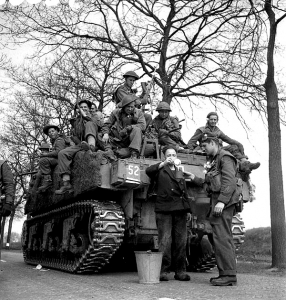 The Royal Hamilton Light Infantry (Wentworth Regiment) near Assen