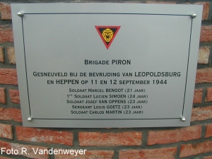 1st Belgian Infantry Brigade (Piron) Pvt Carlos MARTIN KIA