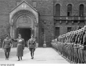 Greiser at the inauguration ceremony as the Gauleiter of Reichsgau Posen