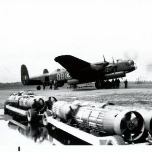Rare photos of Frank Atkinson (RCAF 415 Squadron)  Lancaster QB-H