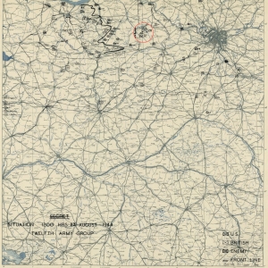 28 Infantry Division (USA) HQ near Damville