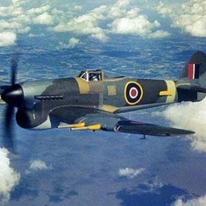 Flight of Typhoon Ib RB429 and Flying Officer E D   Brydon on 1945-04-26