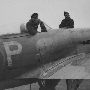 Flight of Typhoon Ib MP181 and Pilot Officer W J Kinsella on 1945-04-04