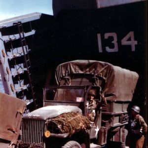 1944-06-02 Embarking for Normandy | loading the ships